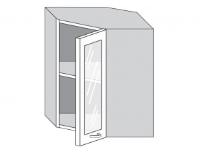 1.60.3у Шкаф настенный (h=720) угловой на 600мм со стекл. дверцей в Лянторе - lyantor.magazin-mebel74.ru | фото