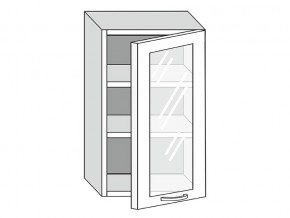 19.50.3 Шкаф настенный (h=913) на 500мм с 1-ой стекл. дверцей в Лянторе - lyantor.magazin-mebel74.ru | фото
