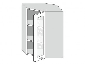 19.60.3у Шкаф настенный (h=913) угловой на 600мм со стекл. дверцей в Лянторе - lyantor.magazin-mebel74.ru | фото