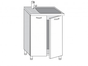 2.60.2м Шкаф-стол на 600мм под врезную мойку с 2-мя дверцами в Лянторе - lyantor.magazin-mebel74.ru | фото