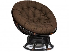 Кресло-качалка Papasan w 23/01 B с подушкой Antique brown, ткань Коричневый в Лянторе - lyantor.magazin-mebel74.ru | фото