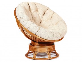 Кресло-качалка Papasan w 23/01 B с подушкой Cognac, ткань Старт в Лянторе - lyantor.magazin-mebel74.ru | фото