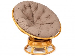 Кресло-качалка Papasan w 23/01 B с подушкой Honey, экошерсть Коричневый в Лянторе - lyantor.magazin-mebel74.ru | фото