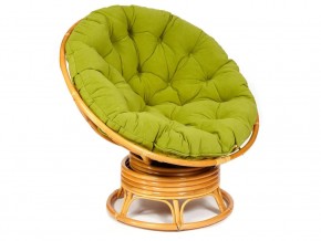 Кресло-качалка Papasan w 23/01 B с подушкой Honey, флок Олива в Лянторе - lyantor.magazin-mebel74.ru | фото