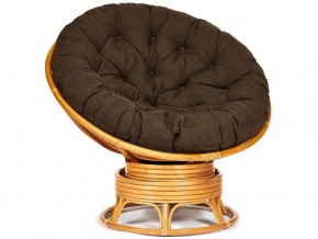 Кресло-качалка Papasan w 23/01 B с подушкой Honey, ткань Коричневый в Лянторе - lyantor.magazin-mebel74.ru | фото