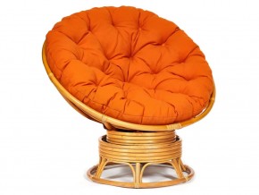 Кресло-качалка Papasan w 23/01 B с подушкой Honey, ткань Оранжевый в Лянторе - lyantor.magazin-mebel74.ru | фото