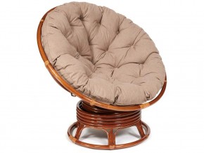 Кресло-качалка Papasan w 23/01 B с подушкой Pecan, экошерсть Коричневый в Лянторе - lyantor.magazin-mebel74.ru | фото