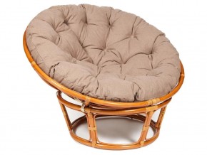 Кресло Papasan 23/01 W с подушкой Cognac, экошерсть Коричневый в Лянторе - lyantor.magazin-mebel74.ru | фото