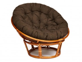 Кресло Papasan 23/01 W с подушкой Cognac, ткань Коричневый в Лянторе - lyantor.magazin-mebel74.ru | фото