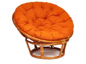 Кресло Papasan 23/01 W с подушкой Cognac, ткань Оранжевый в Лянторе - lyantor.magazin-mebel74.ru | фото