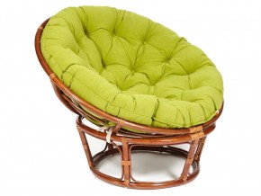 Кресло Papasan 23/01 W с подушкой Pecan, флок Олива в Лянторе - lyantor.magazin-mebel74.ru | фото