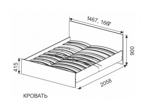 Кровать 1600х2000 ортопедическое основание в Лянторе - lyantor.magazin-mebel74.ru | фото