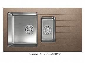 Мойка комбинированная Tolero twist TTS-890 Темно-бежевый 823 в Лянторе - lyantor.magazin-mebel74.ru | фото