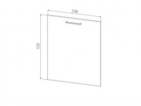 П 60 Комплект для посудомоечной машины 600 мм (цоколь + фасад) ЛДСП в Лянторе - lyantor.magazin-mebel74.ru | фото