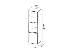 П600/2140 Пенал 600/2140 в Лянторе - lyantor.magazin-mebel74.ru | фото