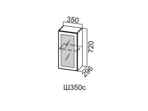 Ш350с/720 Шкаф навесной 350/720 (со стеклом) в Лянторе - lyantor.magazin-mebel74.ru | фото