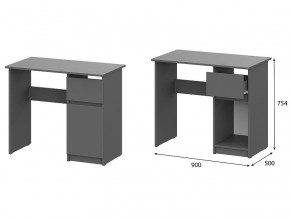 Стол письменный 900 Денвер Графит серый в Лянторе - lyantor.magazin-mebel74.ru | фото
