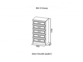 ВМ-10 Комод в Лянторе - lyantor.magazin-mebel74.ru | фото